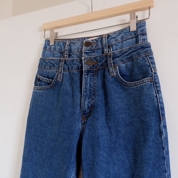 SOLD- SANDRO TROMPE L'ŒIL MOM JEANS - Picture 3 of 9
